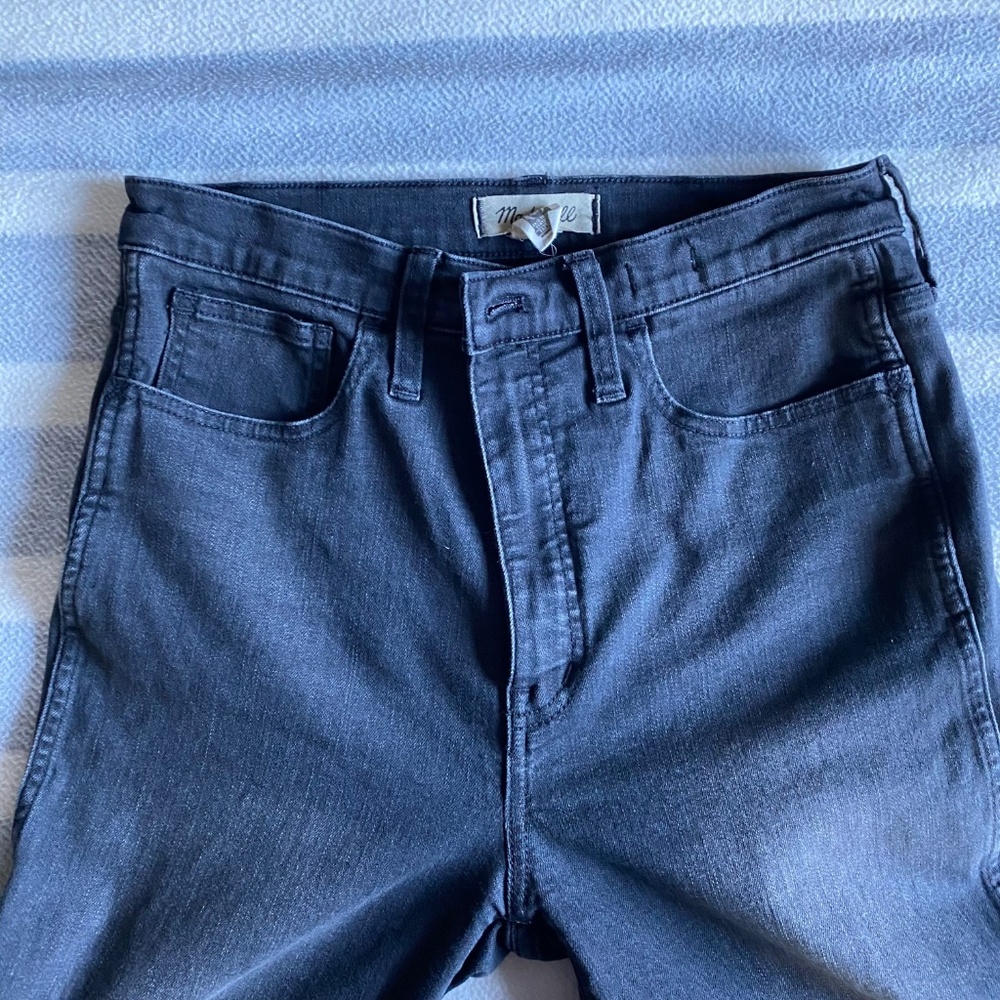 Madewell Slim Straight Leg in black "Richgrove Wash" Size 28 Tall - Picture 15 of 15